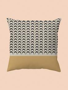 4 件波西米亚现代抽象几何抱枕套，单面设计 - 黑白格子图案，可机洗（不含枕芯），适用于客厅、卧室、办公室、农舍、客厅装饰 | 几何图案 | 拉链 - 彩色 - 查看 6