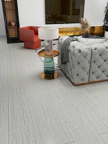 1 Roll Thick Self-Adhesive Floor Tile Sticker (Thickness: 0.25mm), Waterproof Anti-Slip Vinyl Flooring Decal, Suitable For Bathroom, Living Room, Bedroom, Kitchen, RV, Removable Wallpaper And Floor Sticker For Bedroom And Living Room, Home Decor, Kitchen Items - Thickened Light Gray - View 16