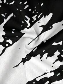 Men's Printed Crew Neck Short Sleeve T-Shirt And Pants Set - Multicolor - View 5