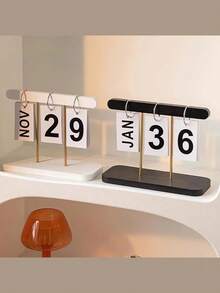 Nordic Minimalist And Creative Page Turning Calendar, Desk Calendar Decoration, Home Living Room Dining Table, Coffee Table, Office Desk Decoration Best Gifts Birthday Graduation