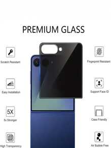 Galaxy Z Flip 7 Privacy Screen Protector 2 Packs, Case Friendly, Scratch Resistant, Bubble Free Tempered Glass