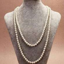 Pearl Necklace (2 Double Strands) - 米色 - 查看 1
