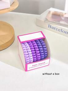 6PCS Matte Gradient Multicolor Spiral Hair Ties Set, Scrunchies For Hair No Damage Elastic Hair Ties Accessories, Women's Seamless Ponytail Holders, Korean Style Cute Hair Ties (Pink Blue Purple Orange Brown Black), Hair Elastics, Hair Rubber Bands, Hair Rope, Elastic Hair Tie, Beautymakeup, Hair Accessories, Home Beauty Women Accessory Gifts ,Head Piece