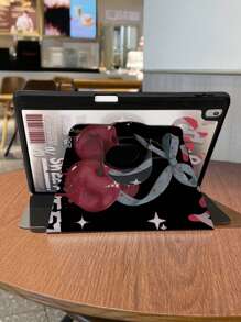 1 Pieza, Funda protectora de iPad de acrílico transparente cristalino con carcasa dura y silicona gruesa anti-colisión con función de encendido/apagado automático, ranura para bolígrafo, anti-caída y delgada, adecuada para iPad 10th/9th, Pro 11 2024/iPad 11 2025, cubierta no magnética, económica y práctica, con diseño hueco en la parte posterior para ver el logotipo, accesorio de funda protectora esencial para oficina y estudio