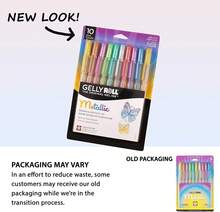 Gelly Roll Metallic Gel Pens - Pens For Scrapbook, Journals Or Drawing - Art Gifts, Holiday Gifts & DIY Projects - Colored Metallic Ink - Medium Line - 10 Pack,10405756 - 乾枯玫瑰色 - 查看 10