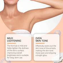 OceAura 50g Body Whitening Bleach Cream Improve Chicken Skin Remove Dark Spots Pigmentation Increase Elasticity Lightening Skin Moisturizing Nourishing For Dark Delicate Underarm Skin Joints - 白色 - 查看 8