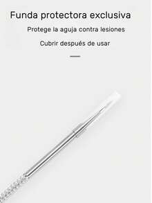 Juego profesional de 4 piezas - Herramienta de acero inoxidable para eliminar espinillas y acné - `Kit de herramientas de acero inoxidable para eliminar acné y manchas - ¡Faciales en casa! Facial sin fragancia para piel normal - Herramienta de eliminación de acné y manchas Kit extractor de comedones de doble cabezal - (Juego de 1 pieza) Limpiador, cepillo limpiador, bolsa, organizador, almacenamiento ¡Para problemas de acné durante la pubertad!  Traducción realizada con la versión gratuita del traductor DeepL.com - Plata - Ver 4