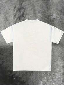 WE RICH SOON (220 Cotton T-Shirt) Men's Round Neck And Short Sleeves, Casual Cotton, Casual Fashion, Suitable For Indoor And Outdoor Wear And Holiday Gifts - 白色 - 查看 2