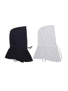 1/2Pcs Sunscreen Mask For Men, Full Face Coverage, Ice Silk Breathable Scarf, Summer Driving Veil, Cycling Face Towel, Neck Protective Cover, Face Mask & Hooded Neck Cover - Breathable Full Face Cycling Headgear, Full Head Mask Summer Sun Protection Cooling Long Balaclava Face Mask Nec Ski Masks