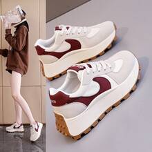 Women Wedge Sneakers - 棕色 - 查看 3