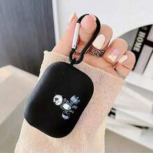 Funda protectora anti-caída para auriculares Bluetooth con diseño de oso de levantamiento de pesas, resistente a arañazos y caídas, adecuada para el estuche de auriculares Bluetooth - Multicolor - Ver 6