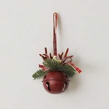 Nobel Pine Antler Bell Pendant - Burgundy