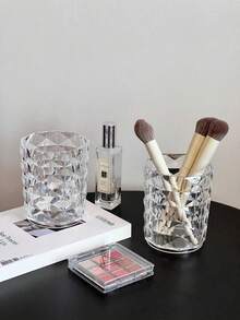 Acrylic Makeup Brush Holder, Transparent Makeup Brush Display Stand, Makeup Brush, Lipstick And Eyebrow Pencil Storage Box, Vanity Desk Organizer, Beauty Tool Storage Box, Makeup Brush Accessories, Beauty Tool Accessories - Multicolor - View 5