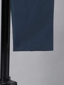 2pcs/Set Boys' Spring & Autumn Striped Long Sleeve Lapel Shirt & Pants Suit, Comfortable Casual Outfit, School Style