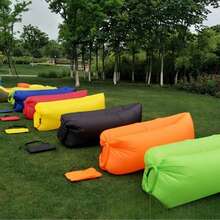 [快速充气沙发] 柔软快速充气沙发 - 多功能、可折叠 | 非常适合海滩、泳池、户外聚会、露营和休闲 | 耐用的户外面料
