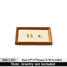 Oirlv 复古实木珠宝戒指首饰展示收纳盒托盘架耳环首饰收纳盒展示柜抽屉 - 實木盤 - 查看 17