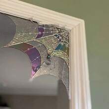 Neuer alternativer Feiertags-Spinnennetz-farbiger Fensteranhänger Halloween-Spinnennetz-Türdekoration im pastoralen Stil - Farbe C - Übersicht 2