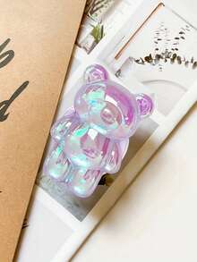 Giá đỡ điện thoại hình gấu dễ thương, giá đỡ điện thoại để bàn 3D màu trơn phủ bột kim tuyến, tương thích với điện thoại và Android, quà tặng sinh nhật cho gia đình và bạn bè, giá đỡ điện thoại có thể thu gọn, phụ kiện điện thoại. - Nhiều màu - Xem 7