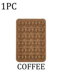 3/5Pcs Multi-Purpose Square Silicone Suction Cup Mobile Phone Holder, 24-Hole Suction Cup With Strong Adhesiveness, 1/10/20/30/40/50/60Pcs,Suitable For Various Scenarios To Prevent Phone Falling, Used For Video, Vibration, And Self-Portrait Phone Accessories