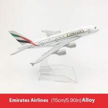 Emirates Airline Aircraft Model, Alloy Airplane Model 380 747 777, Federal, Qatar, Saudi, UK, US, France, Germany, Australia, Spain, Japan, Decoration, Ornament, Desktop, Gift, Birthday Gift, Holiday Gift, Creative - Grey - View 13
