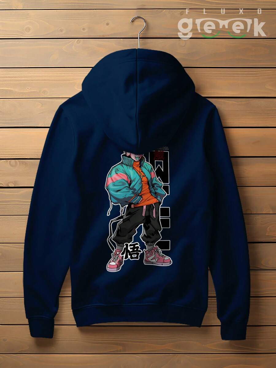 Dragon Majin Super Buu Goku Anime Sweatshirt CANGURU 2757 GEEK FLUX