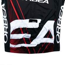 2025 Men's Cycling Jersey, Colorblock Letter Print Short Sleeve Top For Mountain/Road Bike Riding, Summer Sports - Red - View 7