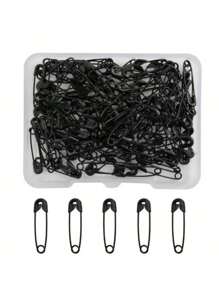 120pcs/Box Mini Pins, Suitable For DIY Clothing And Crafts - Black And White Colors - Durable And Rust-Resistant