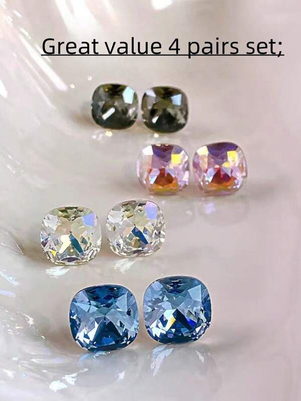 8 pièces/set Clous d'oreilles , boucles d'oreilles de haute qualité, convenant pour de multiples percages d'oreilles, ear cuffs, accessoires de cartilage, accessoires de bijouterie pour toutes les saisons
