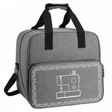 Bolsa de almacenamiento para máquina de coser con gran capacidad y acolchado, estuche portador de máquina de coser, se adapta a máquinas de coser domésticas de marcas como Brother y Singer - Organizador de manualidades - Multicolor - Ver 11