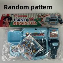 1pc Children's Supermarket Cash Register Toy, Suitable For Girls, Can Be Used As A Pretend Play Toy, Baby Toy, Multifunctional Simulation Toy, Puzzle Toy, Christmas Gift, Easter Gift, Includes Assorted Accessories In Random Colors, Text, Patterns, And Shapes. - Multicolor - View 10