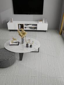 1 Roll Thick Self-Adhesive Floor Tile Sticker (Thickness: 0.25mm), Waterproof Anti-Slip Vinyl Flooring Decal, Suitable For Bathroom, Living Room, Bedroom, Kitchen, RV, Removable Wallpaper And Floor Sticker For Bedroom And Living Room, Home Decor, Kitchen Items - Thickened Light Gray - View 17