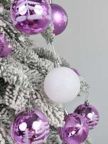 6 buc globuri de Crăciun rezistente la spargere, globuri strălucitoare agățate, brazi de Crăciun, decorațiuni pentru petreceri de nuntă, decorațiuni pentru casă, decorațiuni de Crăciun, decor pentru cameră, iarnă