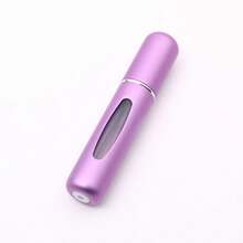 1pc Purple Refillable Perfume Bottle With Spray Pump, Portable Travel Cosmetic Container, Mini Atomizer Spray Bottle, Valentine's Day Gift. - Màu tím - Xem 4