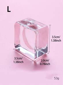 1 件睫毛嫁接工具、加长胶垫、方形水晶滴管、美容睫毛化妆玻璃垫、延长睫毛、睫毛科技用品、美容与健康 - 無色 - 查看 10