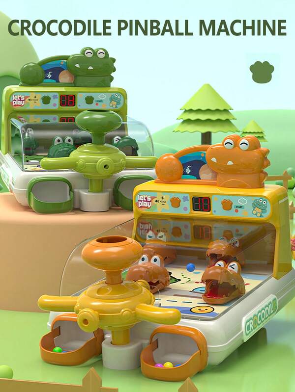 儿童弹球游戏机带灯光和计分，男孩互动弹球桌游戏玩具，家庭娱乐和教育