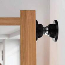 Stainless Steel Magnetic Adhesive Door Lock Fixer Clip - màu đen - Xem 3