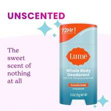Lume Whole Body Deodorant - Smooth Solid Stick &Amp; Flushable Deodorant Wipes - Doctor Developed - Aluminum Free, Baking Soda Free, Skin Loving - 26 Ounce (Soft Powder) 15 Count Wipes (Cool Cucumber) - Dưa chuột không mùi & mát - Xem 5