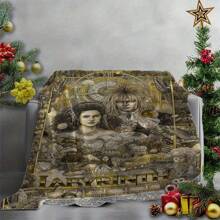 Labyrinth-Inspired Ultra-Soft Flannel Throw Blanket - Cozy, Add A Modern Touch To Your Home And Create A Comfortable Bedroom Style.  Suitable For All Seasons, Washable, Machine Washable, Lightweight, Breathable, Comfortable, Warm, Unique, 280gsm, Suitable For Him And Her, Suitable For Naps, Camping, Traveling, Family, Daily Life, Office Decoration, Birthday Anniversaries, Valentine's Day, Thanksgiving Day, Christmas, Halloween, Mother's Day, Father's Day, Weddings, New Year Gifts For Her, Him, Family, Boyfriend, Girlfriend Father's Family Members, Mother, Lover, Daughter, Son, Grandfather, Grandmother, Friends,  Classmates And Pets. Sofa,Bed,Car,Bedroom,Living Room,Office, Outdoor Camping, Beach,Wall Decoration Ships From USA