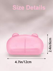 Portable Baby Pacifiers Case, Can Hold 2 Pacifiers For Replacement, Pacifier Holder Case For Baby Infant Pacifier Container For Travel Park Pacifier Box (NOT INCLUDE PACIFIER)