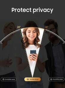 Galaxy Z Flip 7 Privacy Screen Protector 2 Packs, Case Friendly, Scratch Resistant, Bubble Free Tempered Glass