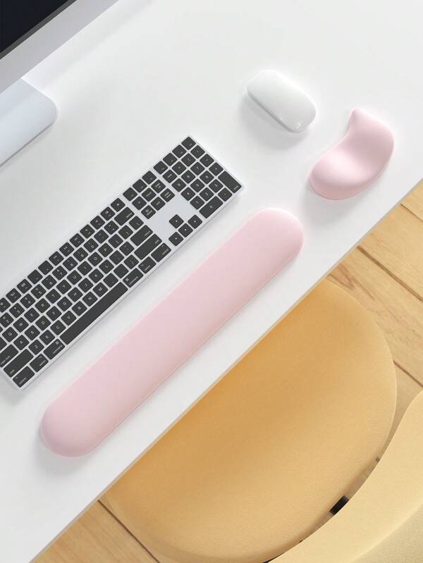 1 Set Leder Handgelenk Stütze für Tastatur, kleine Handgelenk Stützen, geeignet für Tastatur Handgelenk Stützen und Handgelenk Pads - Schmutzresistent, wasserdicht, ergonomisch, natürlich bequem am Handgelenk sitzend