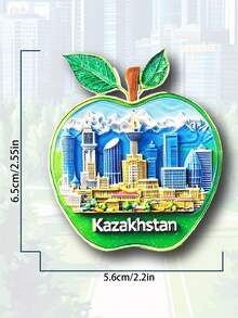 1pc 3D Poland, Turkey, Georgia Fridge Magnet, Travel Souvenir Home Decor Magnetic Refrigerator Sticker - Multicolor - View 9