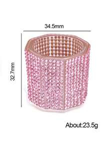 1 件钻石玻璃水晶杯、粉色/AB 指甲水钻、美甲丙烯酸液体粉末美甲杯碗玻璃器皿、美甲刷透明工具、洗甲笔杯美甲用品、美甲工具 - 彩色 - 查看 8