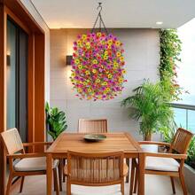 2 ramos de flores decorativas artificiales resistentes a los rayos UV, plantas artificiales adecuadas para decoración del hogar, pasillo, jardín, patio, mesa de comedor, sala de estar, decoración de bodas y fiestas, flores decorativas artificiales, Día de San Valentín, primavera, enredaderas artificiales, enredaderas colgantes artificiales, flores artificiales, decoración de bodas y fiestas con plantas artificiales, Día de San Valentín