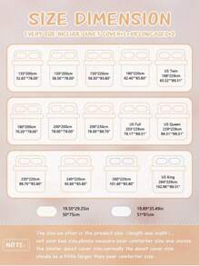 3 件套加厚涤纶清新印花可水洗床上用品套装，适合男孩和女孩宿舍，包括 1 个羽绒被套和 2 个枕套（无填充物）