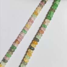 50/100pcs 5mmx8mm Imitation Jade, Agate, Abacus Beads, Loose Beads, Wheel Beads, Spacer Beads, Jewelry DIY Accessories, Bracelets, Keychains, Necklaces Craft Decorations, Beads Materials, Colorful - Please Choose a Color - View 19