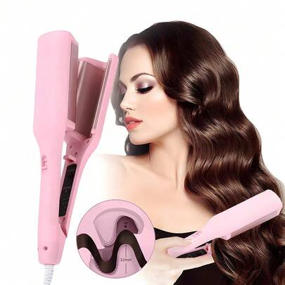 Romantic French Egg Curling Iron, Egg-Roll Hairstyle Water Ripple V-Shaped, Fast Heating, Adjustable Temperature, Hair Curler Crimper Styling Tools & Appliances with Multifunctions