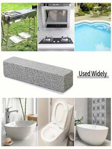 8件/7件/5件/3件/1件 带手柄的浮石马桶清洁器，强力去除硬水渍和钙沉积物，适用于游泳池、马桶、厨房水槽、烤架、浴缸、圣诞节、马桶刷、修脚石。 - 彩色 - 查看 3