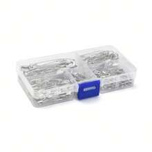 220件套银质别针，适用于DIY、围巾固定、丝巾固定。防锈，可用作服装、包袋、饰品和校服配饰的针。万圣节圣诞礼物