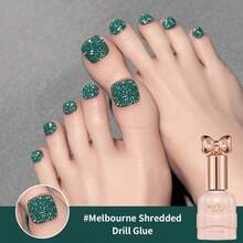 annies 10ml/1pc Spring/Summer Green, Melbourne Blue, Rose Gold Glitter Nail Polish Gel, 2025 New Jade Ice Transparent Whitening Nail Art Nails - Multicolor - View 1